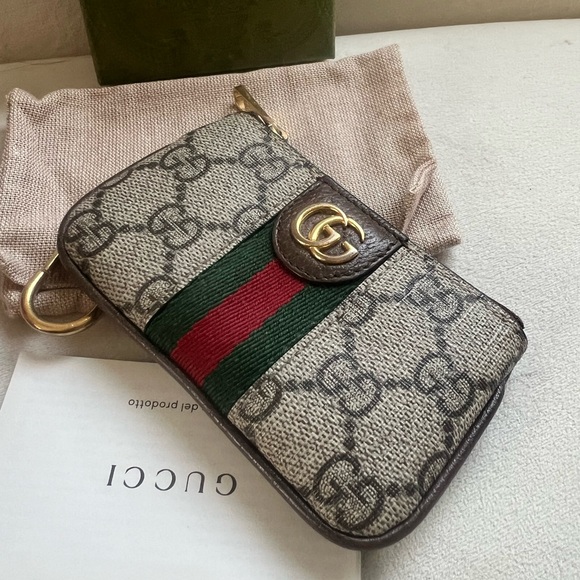Gucci GG Supreme Ophidia Key Pouch - Picture 2 of 7